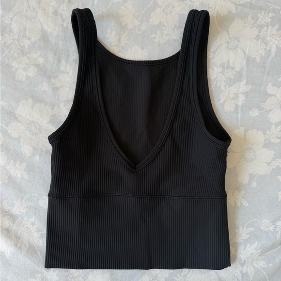 Lululemon | Black Ribbed Tank Top - Picture 2 of 3